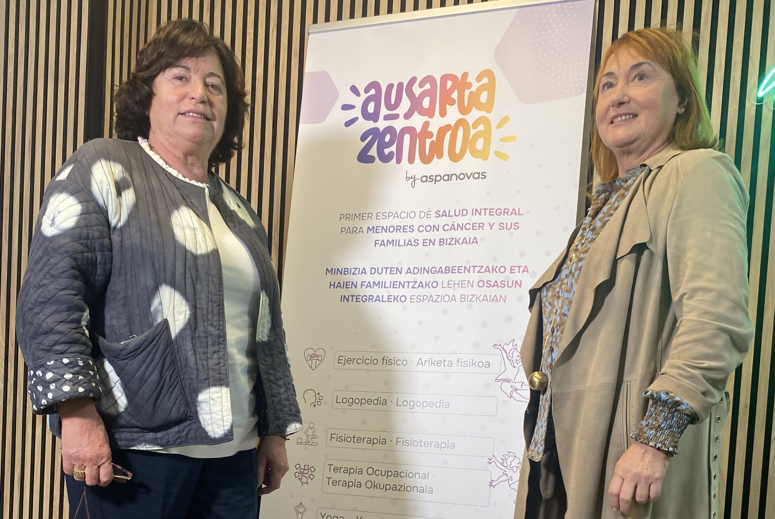 Asistimos a la presentación de Ausarta Zentroa, el nuevo espacio de ASPANOVAS para la atención integral de menores con cáncer y sus familias en Bizkaia.